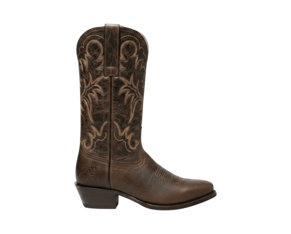 J.B. DILLON Brown Distressed Leather Western Boot Size 7EE